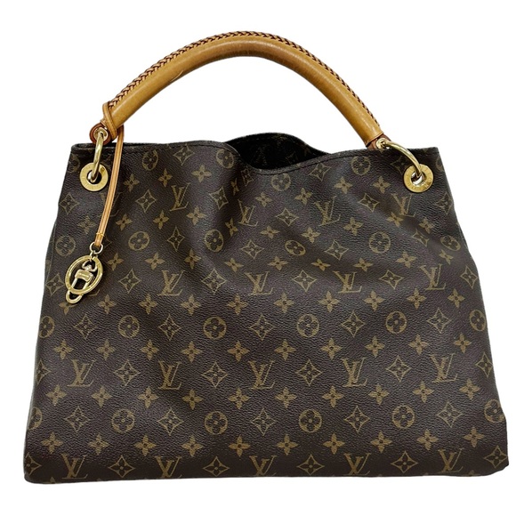 Louis Vuitton Artsy MM Monogram Canvas Leather Tote Shoulder Bag Purse Handbag - Picture 5 of 16